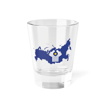 Flag-map of Russia CIS (Russia) Shot Glass 1.5oz 1.5oz - Go Mug Yourself