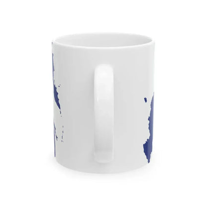 Flag-map of Russia CIS (Russia) White Coffee Mug - Go Mug Yourself