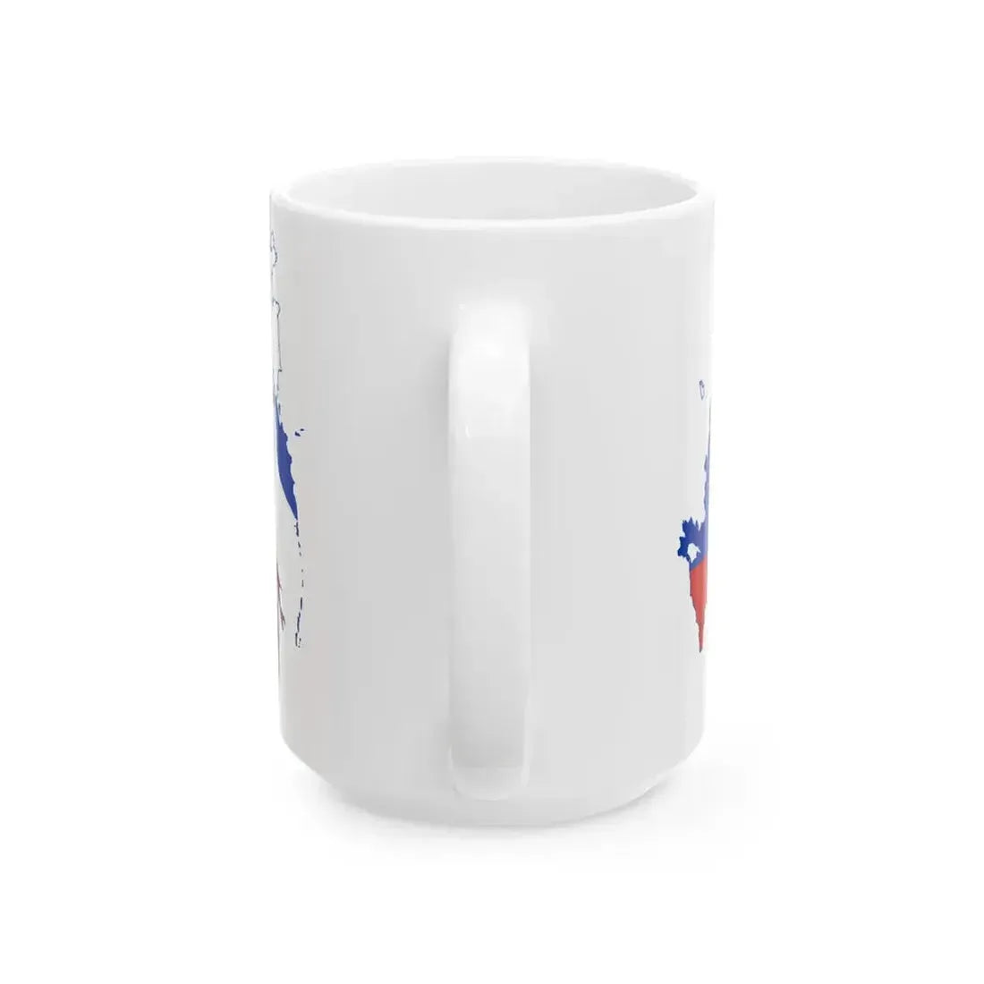 Flag map of Russia claims (Russia) White Coffee Mug - Go Mug Yourself