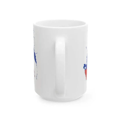 Flag map of Russia claims (Russia) White Coffee Mug - Go Mug Yourself