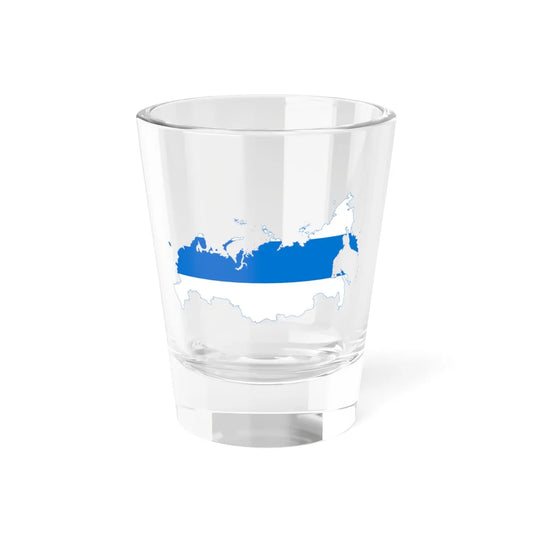 Flag-map of Russia democratic (Russia) Shot Glass 1.5oz 1.5oz - Go Mug Yourself