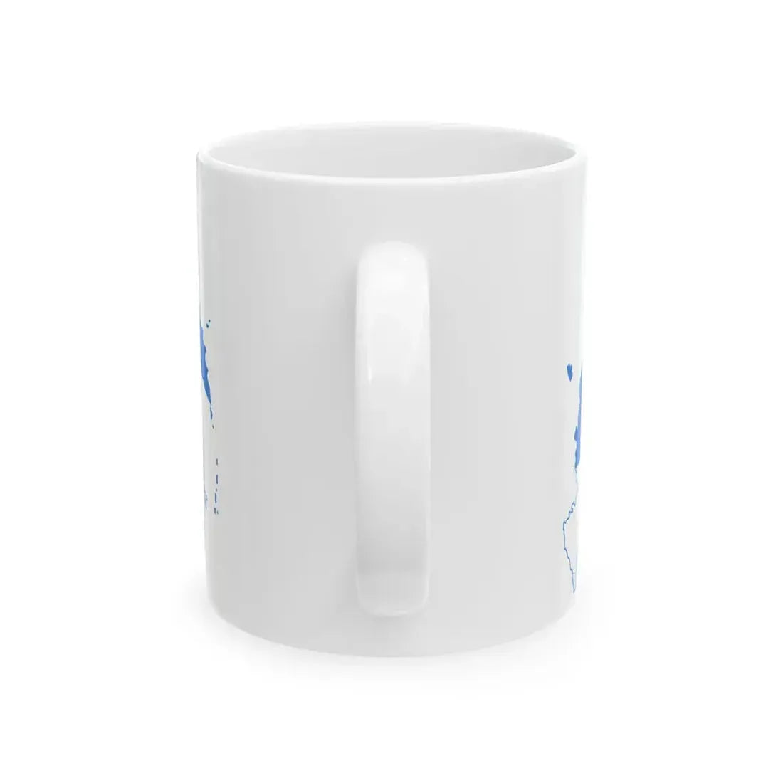 Flag-map of Russia democratic (Russia) White Coffee Mug - Go Mug Yourself