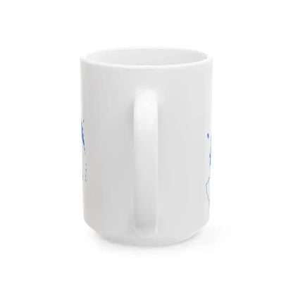 Flag-map of Russia democratic (Russia) White Coffee Mug - Go Mug Yourself