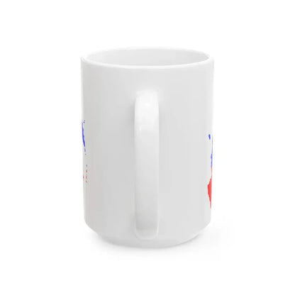 Flag-map of Russia-edit (Russia) White Coffee Mug - Go Mug Yourself