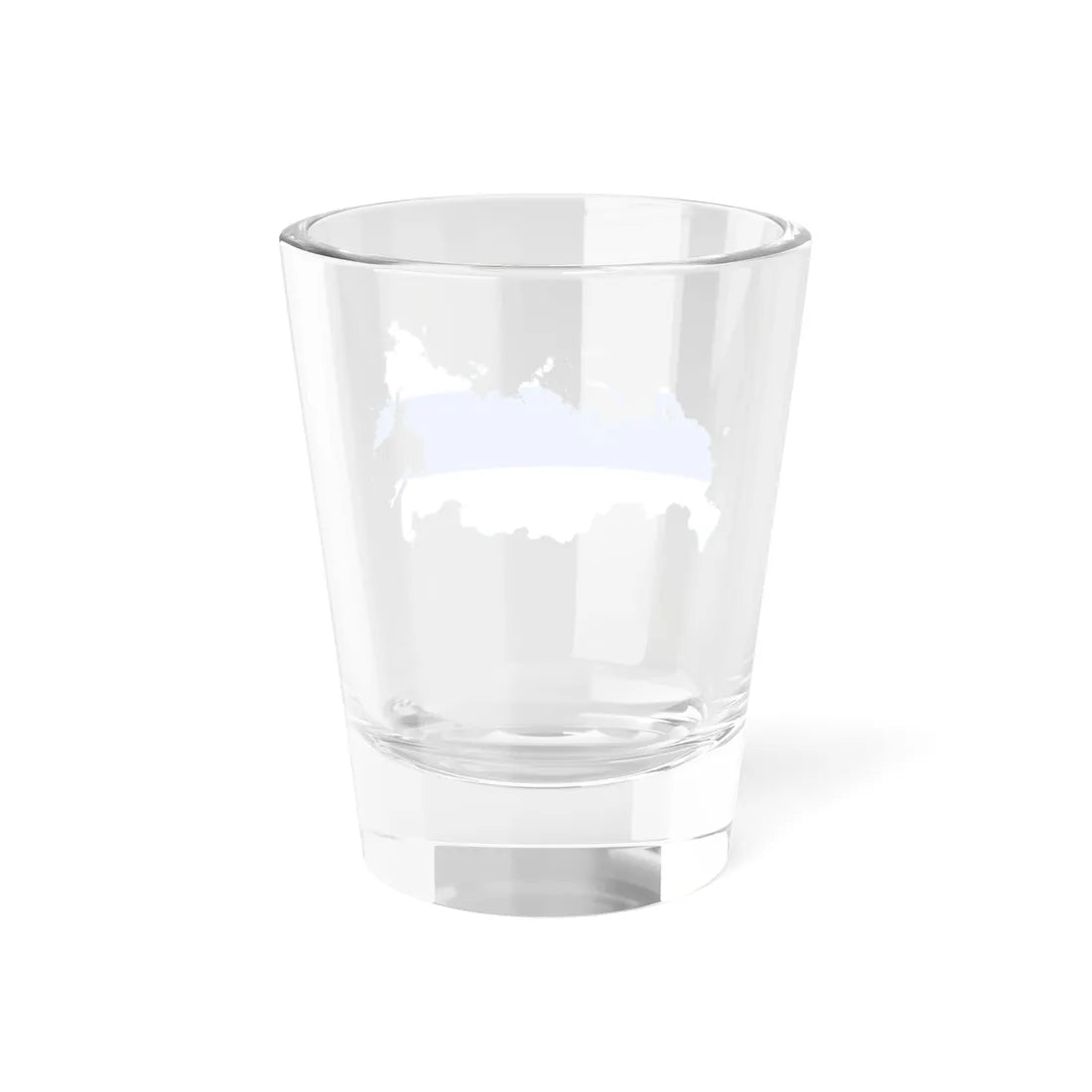 Flag-map of Russia White-Blue-White (Russia) Shot Glass 1.5oz - Go Mug Yourself