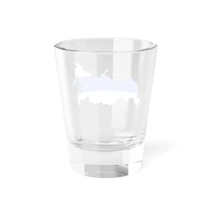 Flag-map of Russia White-Blue-White (Russia) Shot Glass 1.5oz - Go Mug Yourself