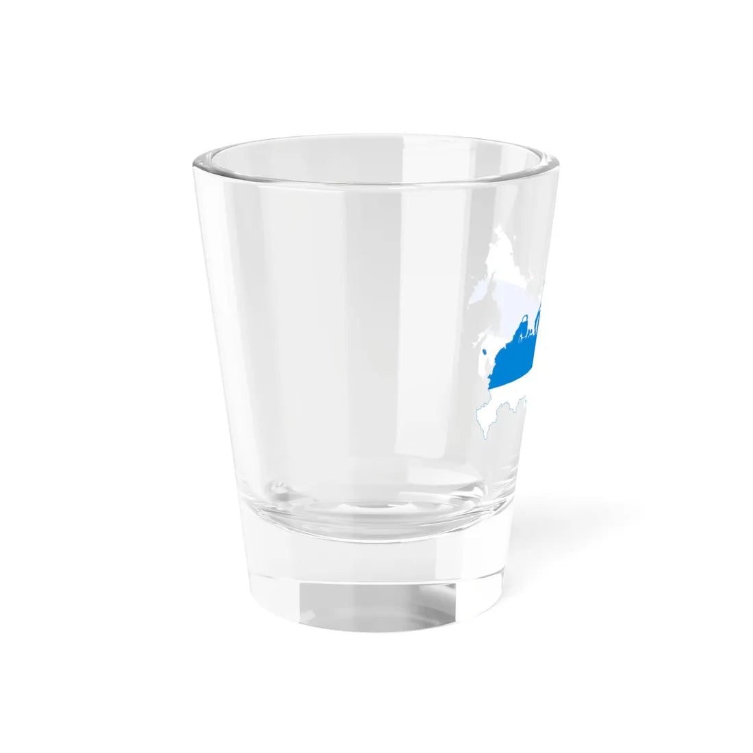 Flag-map of Russia White-Blue-White (Russia) Shot Glass 1.5oz - Go Mug Yourself