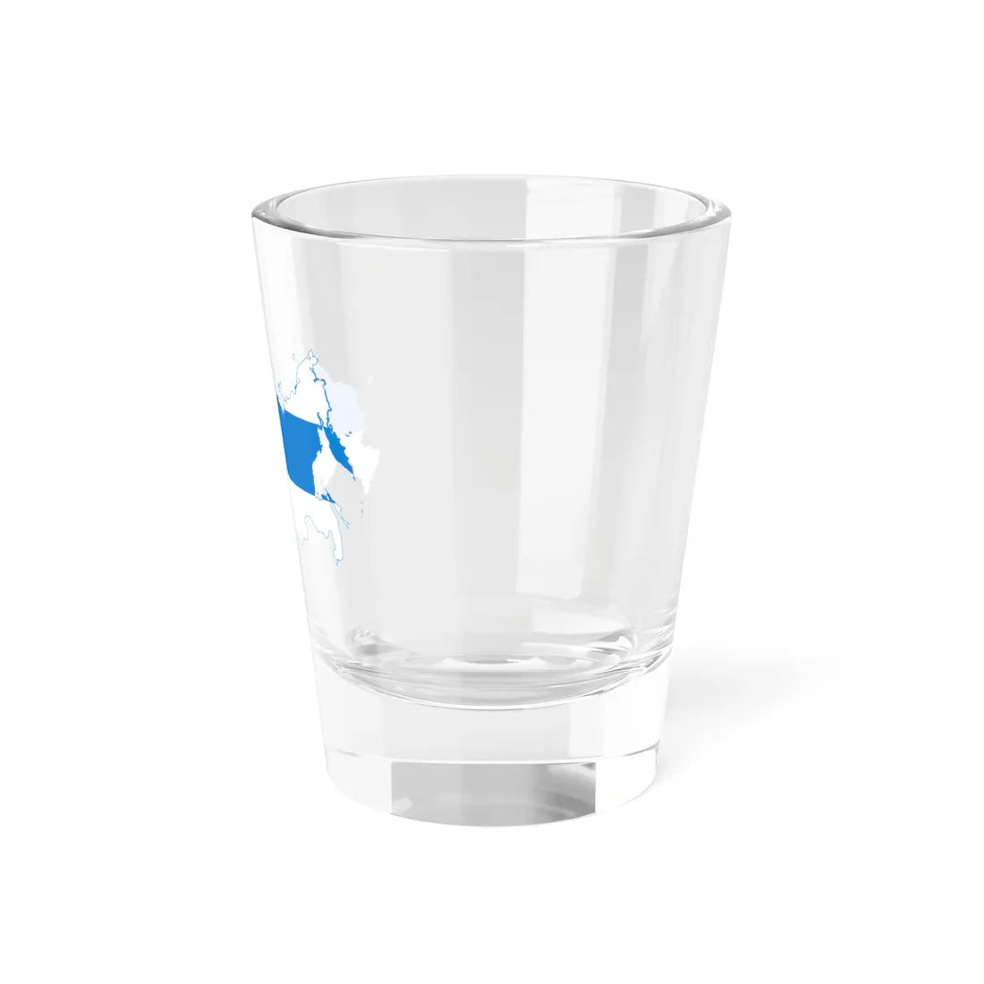 Flag-map of Russia White-Blue-White (Russia) Shot Glass 1.5oz - Go Mug Yourself