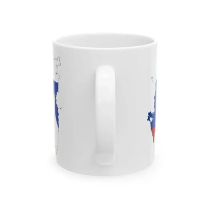 Flag-map of Russia with federal subjects after 2709-2022 (Russia) White Coffee Mug - Go Mug Yourself