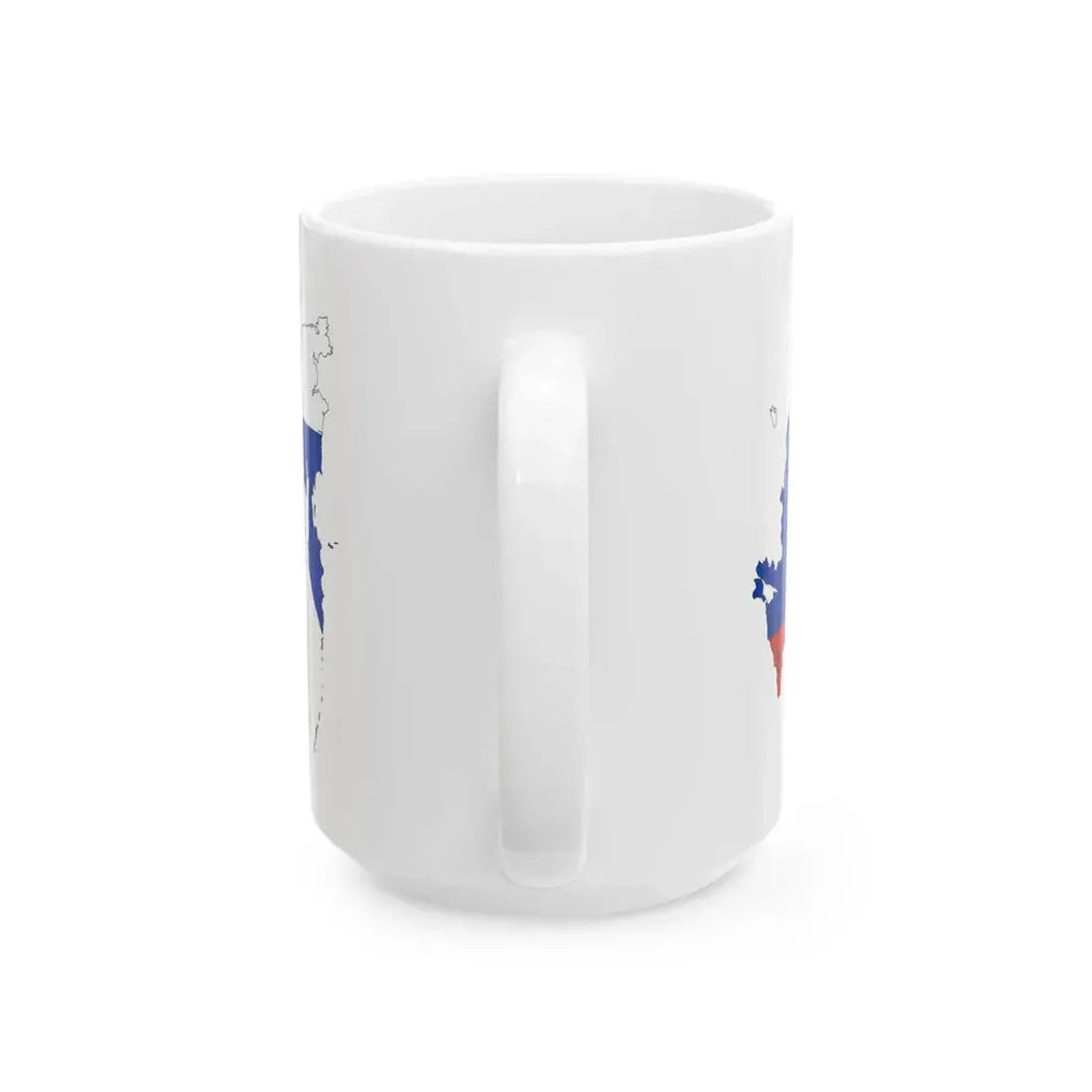 Flag-map of Russia with federal subjects after 2709-2022 (Russia) White Coffee Mug - Go Mug Yourself
