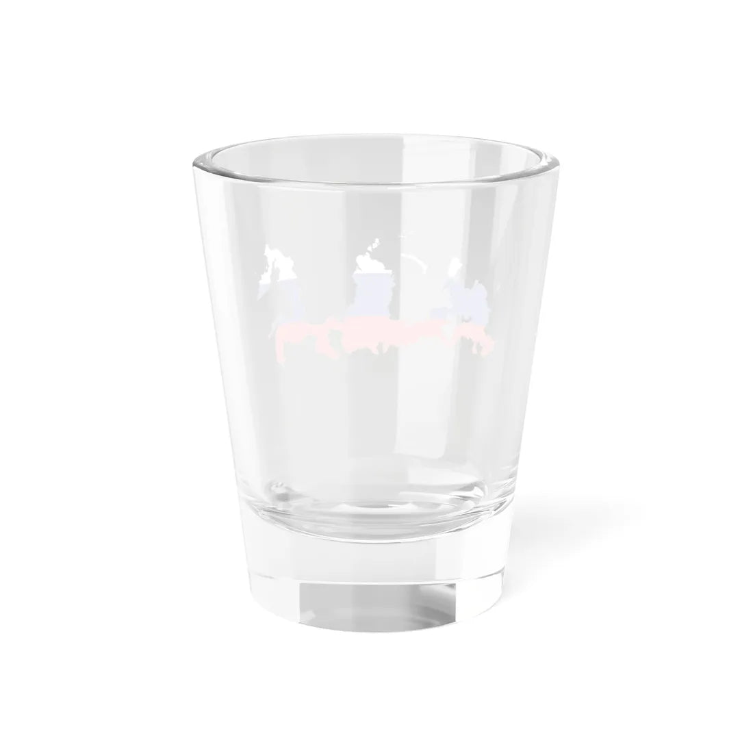 Flag-Map of Russia without Autonomous Okrugs and Republics (Russia) Shot Glass 1.5oz - Go Mug Yourself