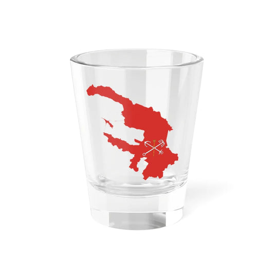 Flag-map of Saint Petersburg (Russia) Shot Glass 1.5oz 1.5oz - Go Mug Yourself