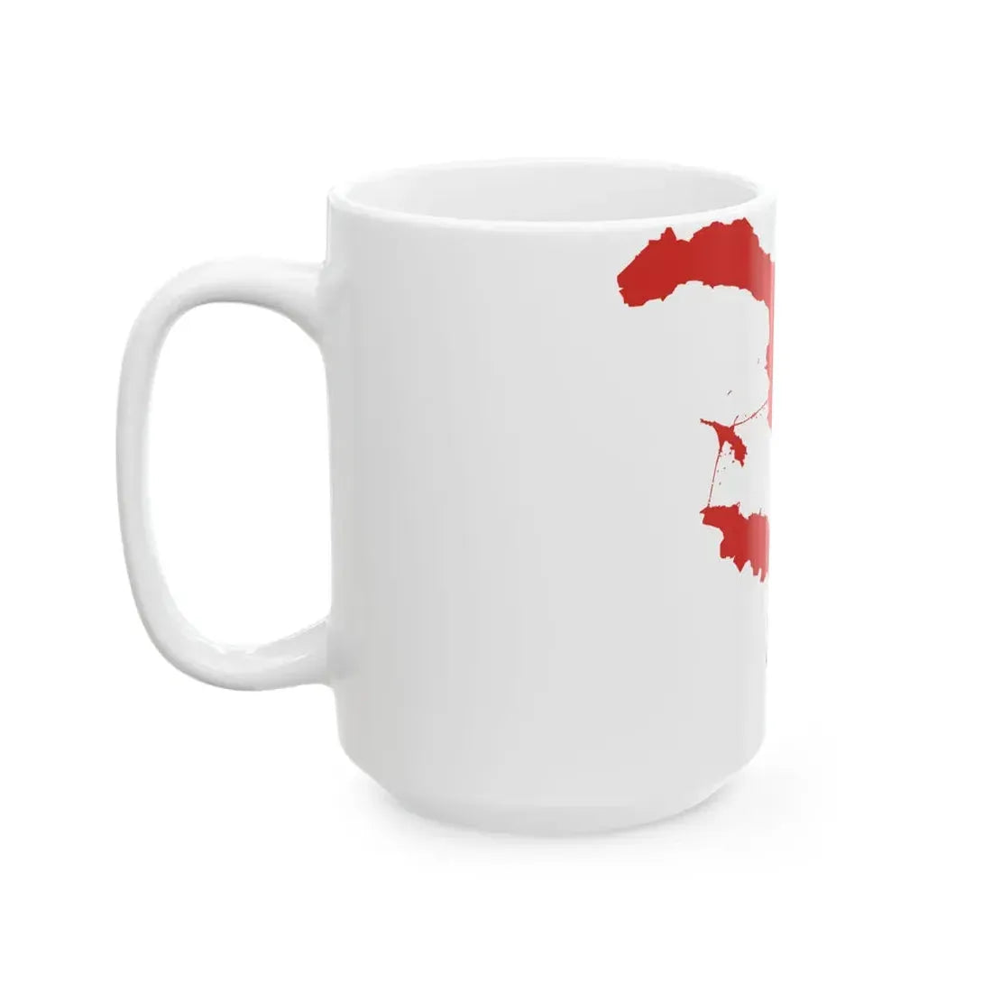 Flag-map of Saint Petersburg (Russia) White Coffee Mug - Go Mug Yourself