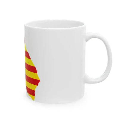 Flag map of Salento (Italy) White Coffee Mug - Go Mug Yourself
