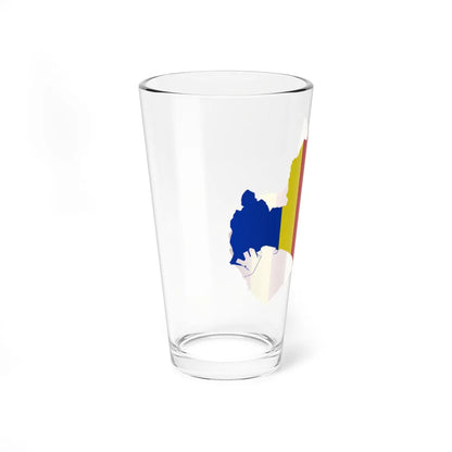 Flag map of Salerno (Italy) Pint Glass 16oz - Go Mug Yourself