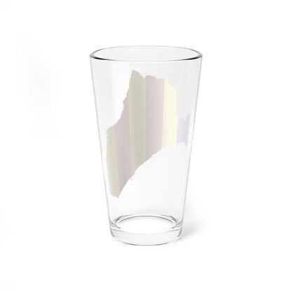 Flag map of Salerno (Italy) Pint Glass 16oz - Go Mug Yourself