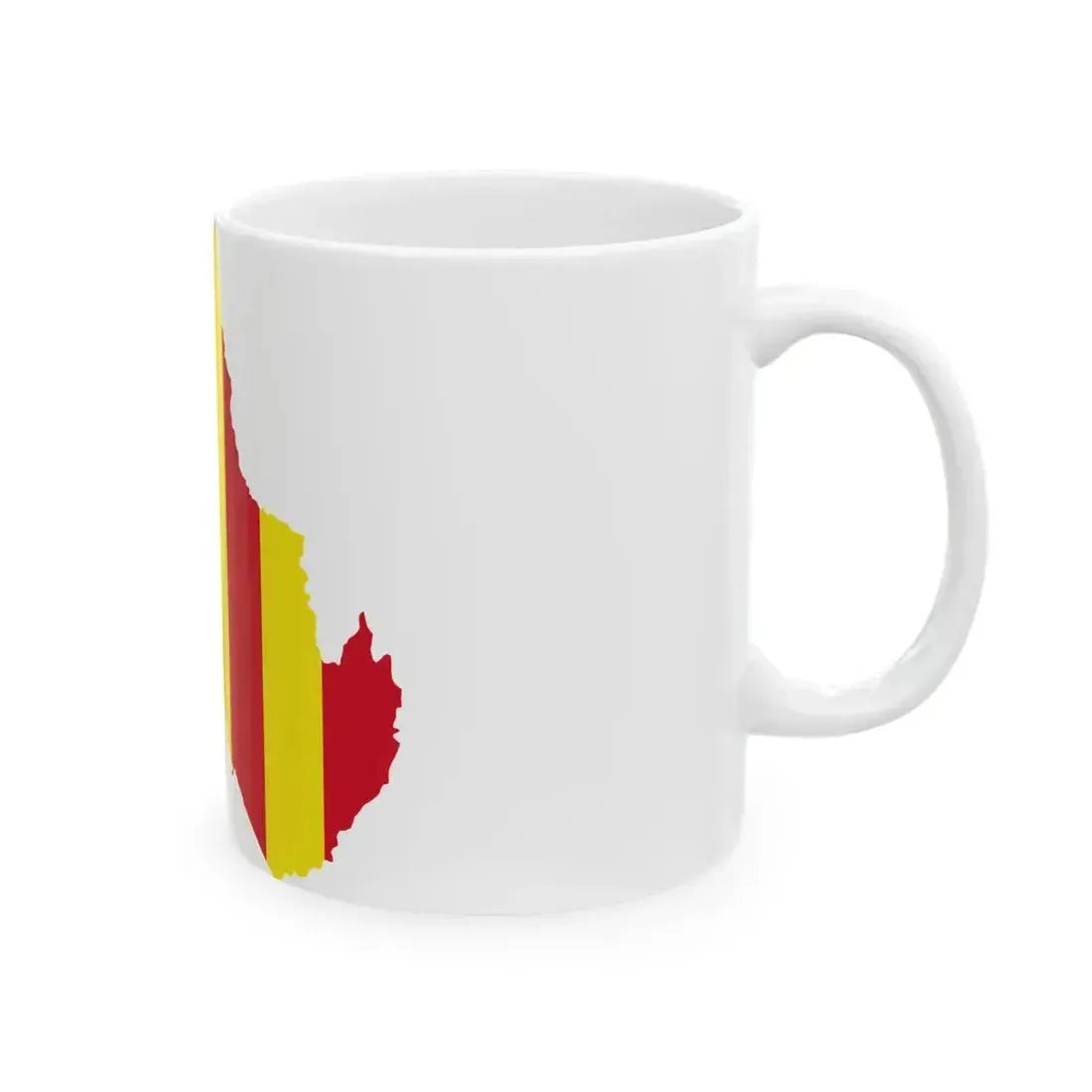 Flag map of Salerno (Italy) White Coffee Mug - Go Mug Yourself