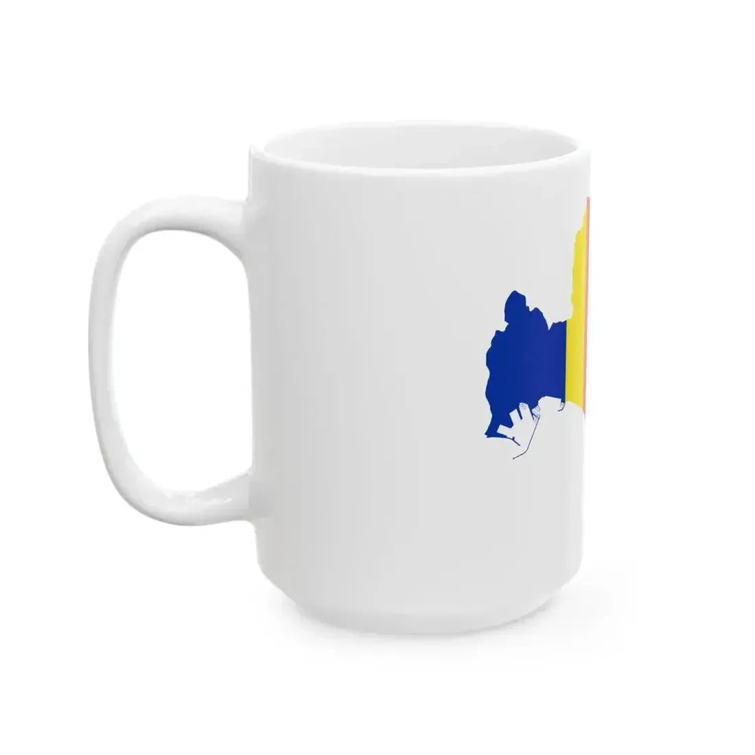 Flag map of Salerno (Italy) White Coffee Mug - Go Mug Yourself
