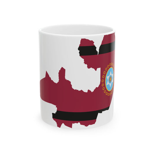 Flag-map of Salta Province (Argentina) White Coffee Mug-11oz-Go Mug Yourself