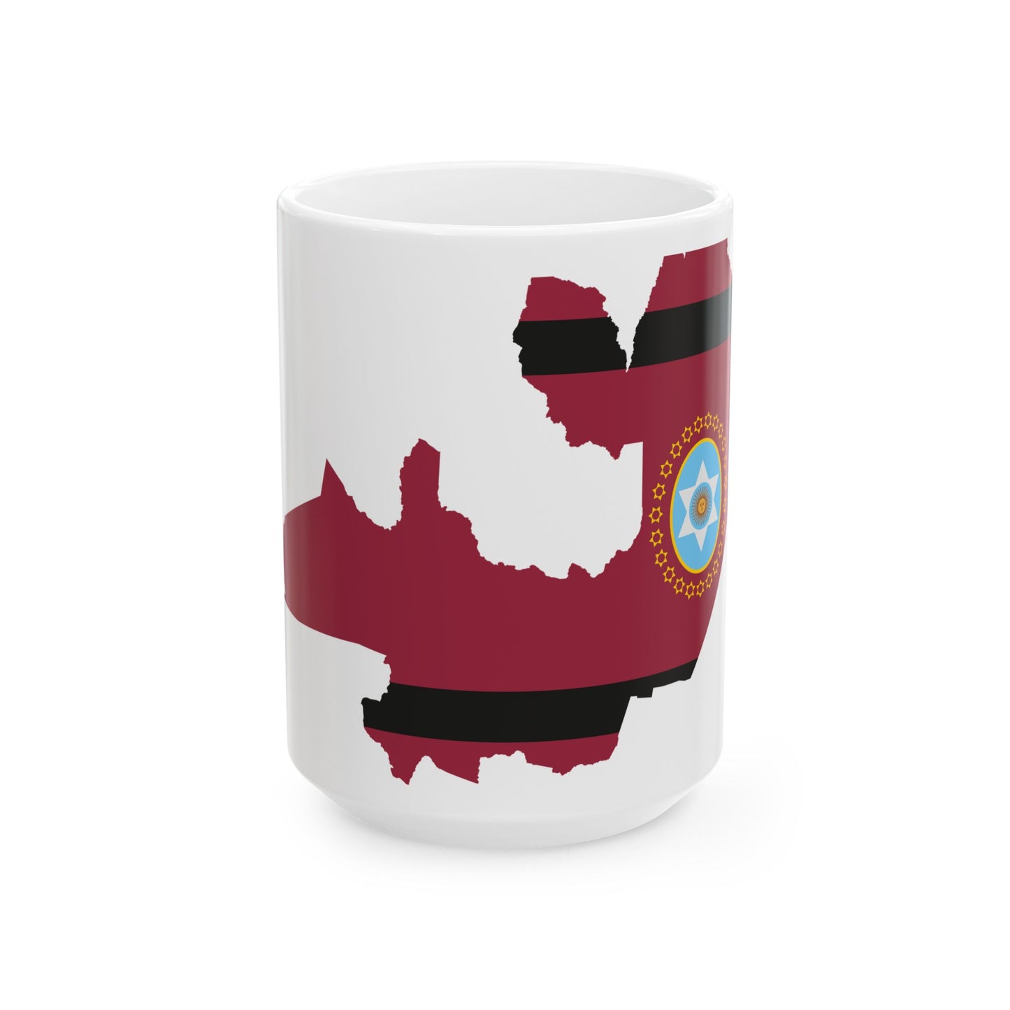 Flag-map of Salta Province (Argentina) White Coffee Mug-15oz-Go Mug Yourself