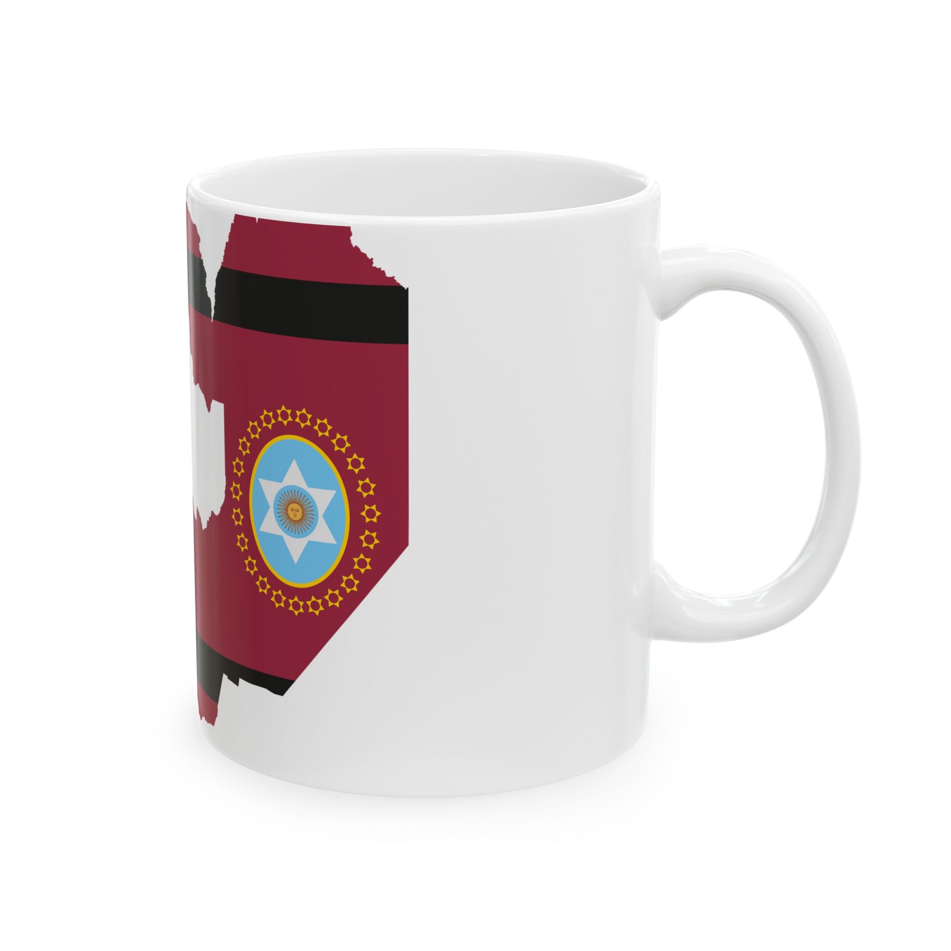Flag-map of Salta Province (Argentina) White Coffee Mug-Go Mug Yourself