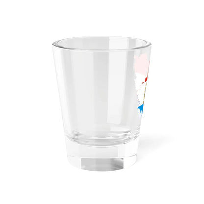 Flag-map of Samara Oblast (Russia) Shot Glass 1.5oz - Go Mug Yourself