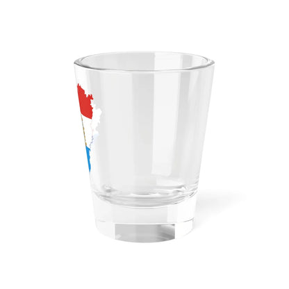 Flag-map of Samara Oblast (Russia) Shot Glass 1.5oz - Go Mug Yourself