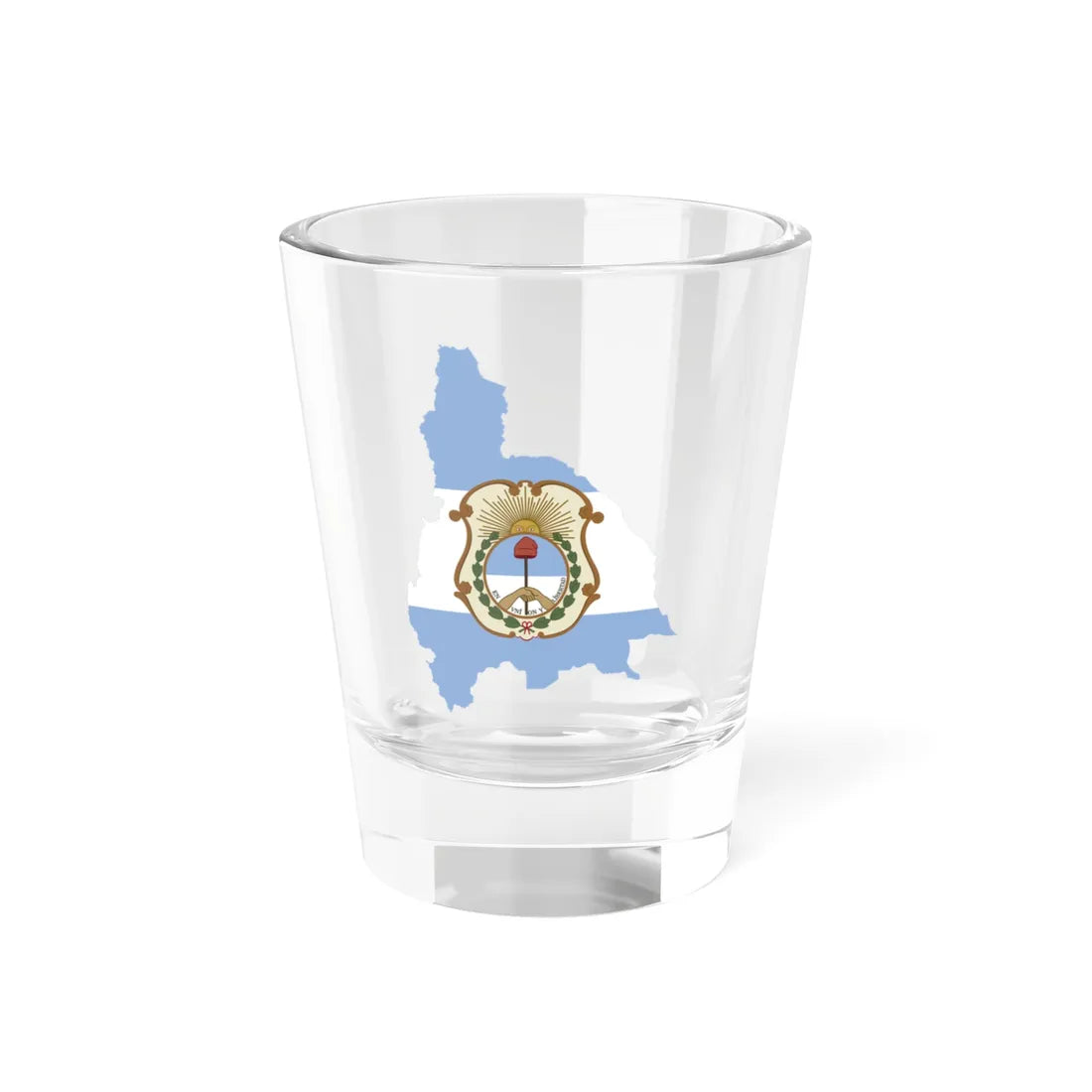 Flag-map of San Juan Province (Argentina) Shot Glass 1.5oz 1.5oz - Go Mug Yourself