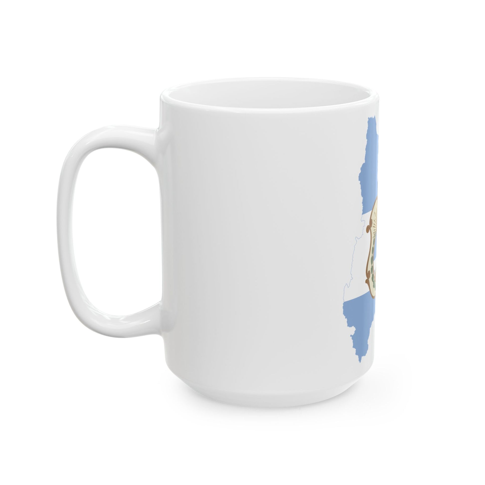 Flag-map of San Juan Province (Argentina) White Coffee Mug-Go Mug Yourself