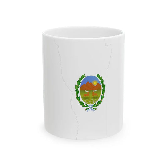 Flag-map of San Luis Province (Argentina) White Coffee Mug 11oz - Go Mug Yourself
