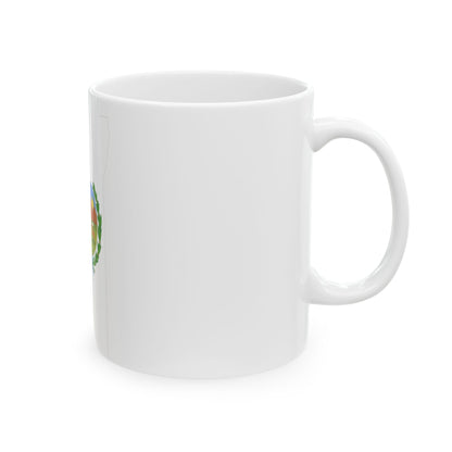 Flag-map of San Luis Province (Argentina) White Coffee Mug-Go Mug Yourself