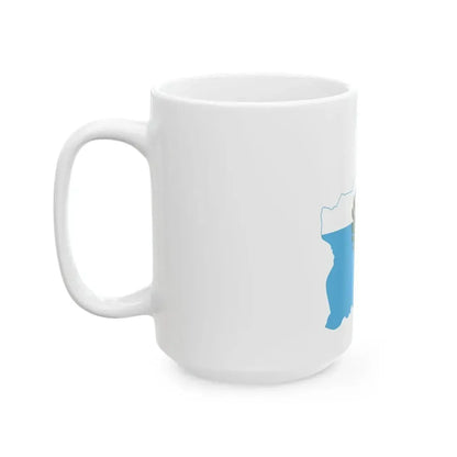Flag map of San Marino (San Marino) White Coffee Mug - Go Mug Yourself