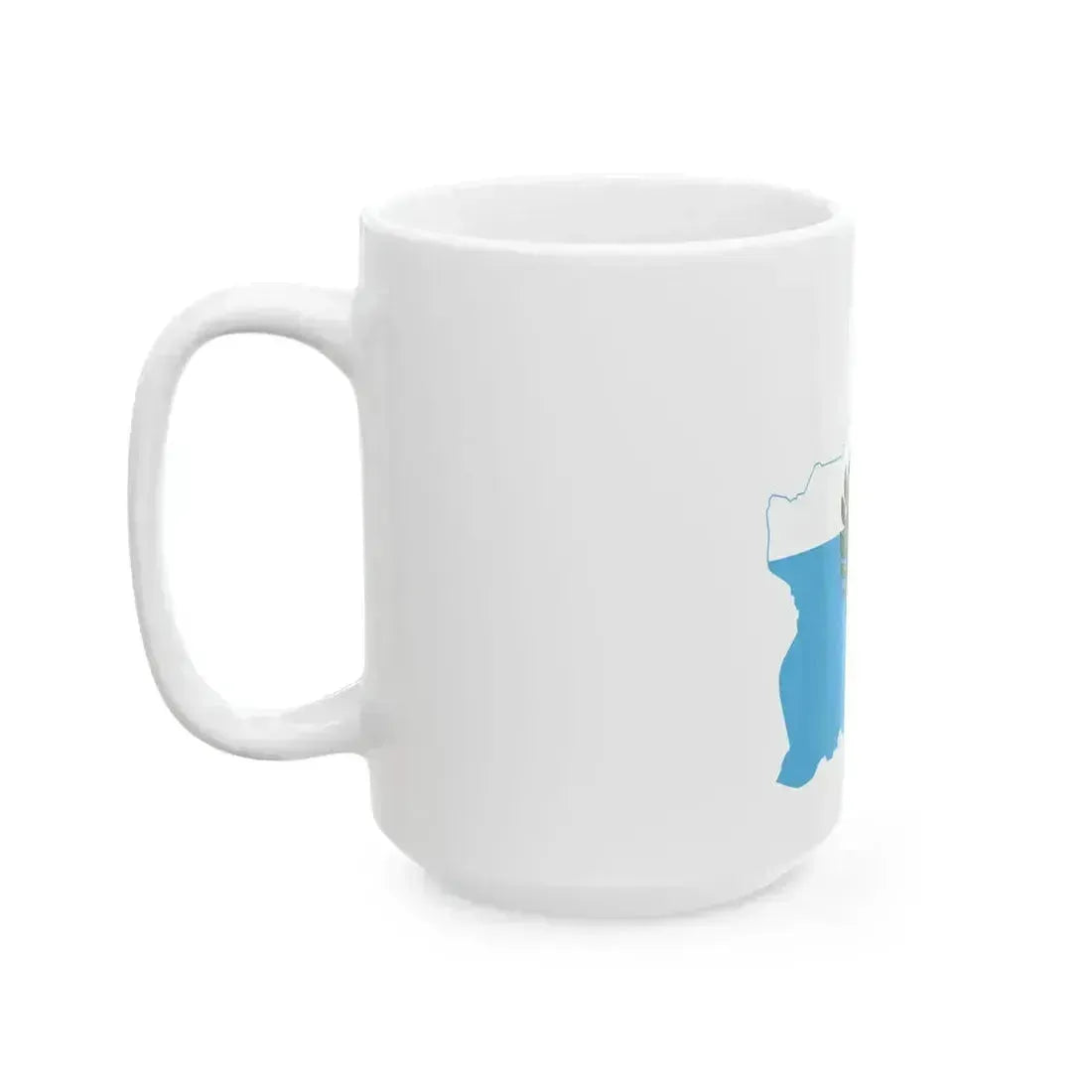 Flag map of San Marino (San Marino) White Coffee Mug - Go Mug Yourself