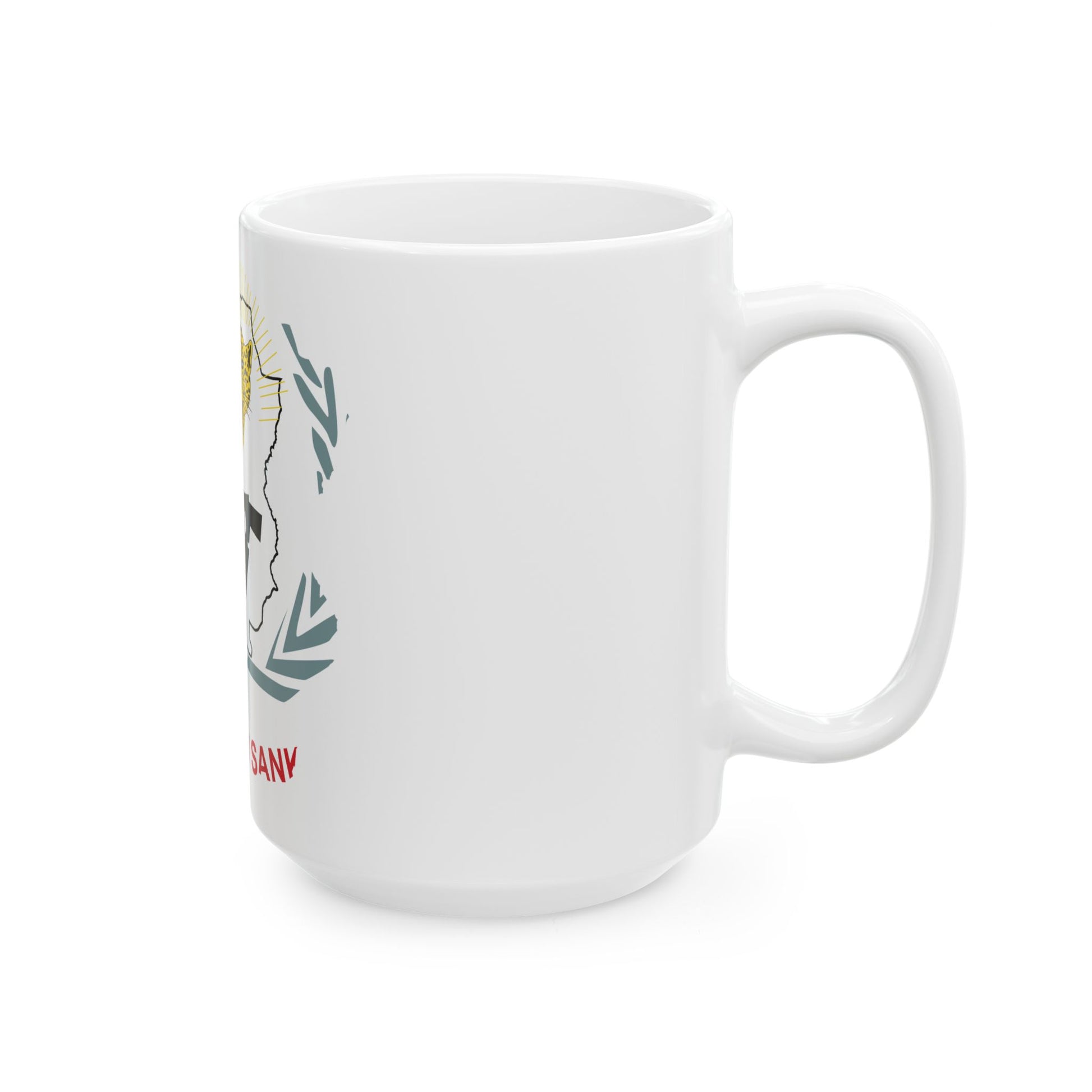 Flag map of Sankuru Province DRC (Congo) White Coffee Mug-Go Mug Yourself