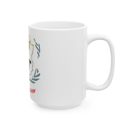 Flag map of Sankuru Province DRC (Congo) White Coffee Mug-Go Mug Yourself