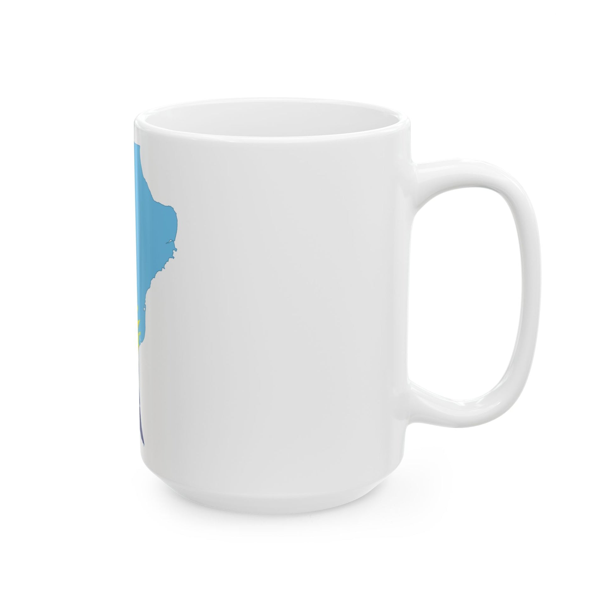 Flag-map of Santa Cruz Province (Argentina) White Coffee Mug-Go Mug Yourself