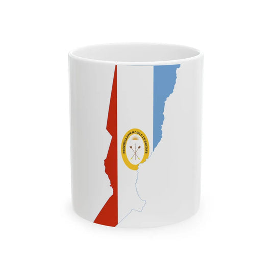 Flag-map of Santa Fe Province (Argentina) White Coffee Mug 11oz - Go Mug Yourself