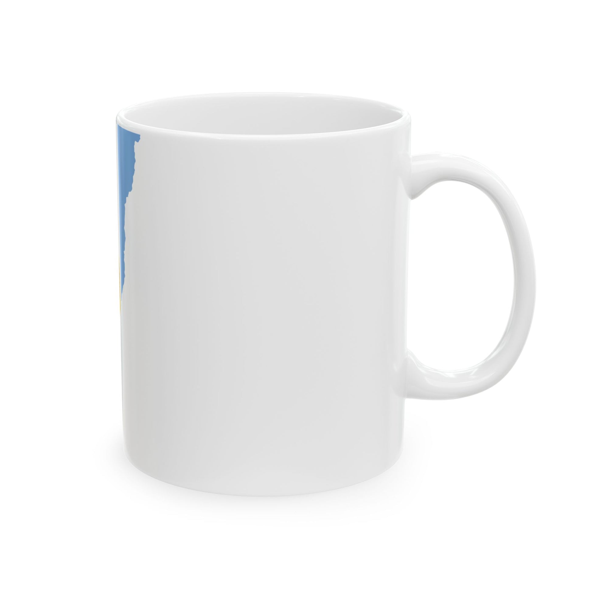 Flag-map of Santa Fe Province (Argentina) White Coffee Mug-Go Mug Yourself