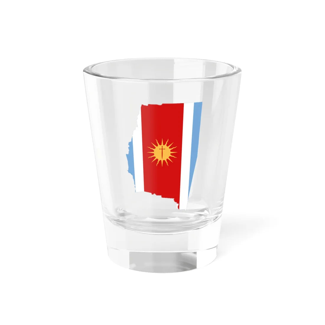 Flag-map of Santiago del Estero Province (Argentina) Shot Glass 1.5oz 1.5oz - Go Mug Yourself