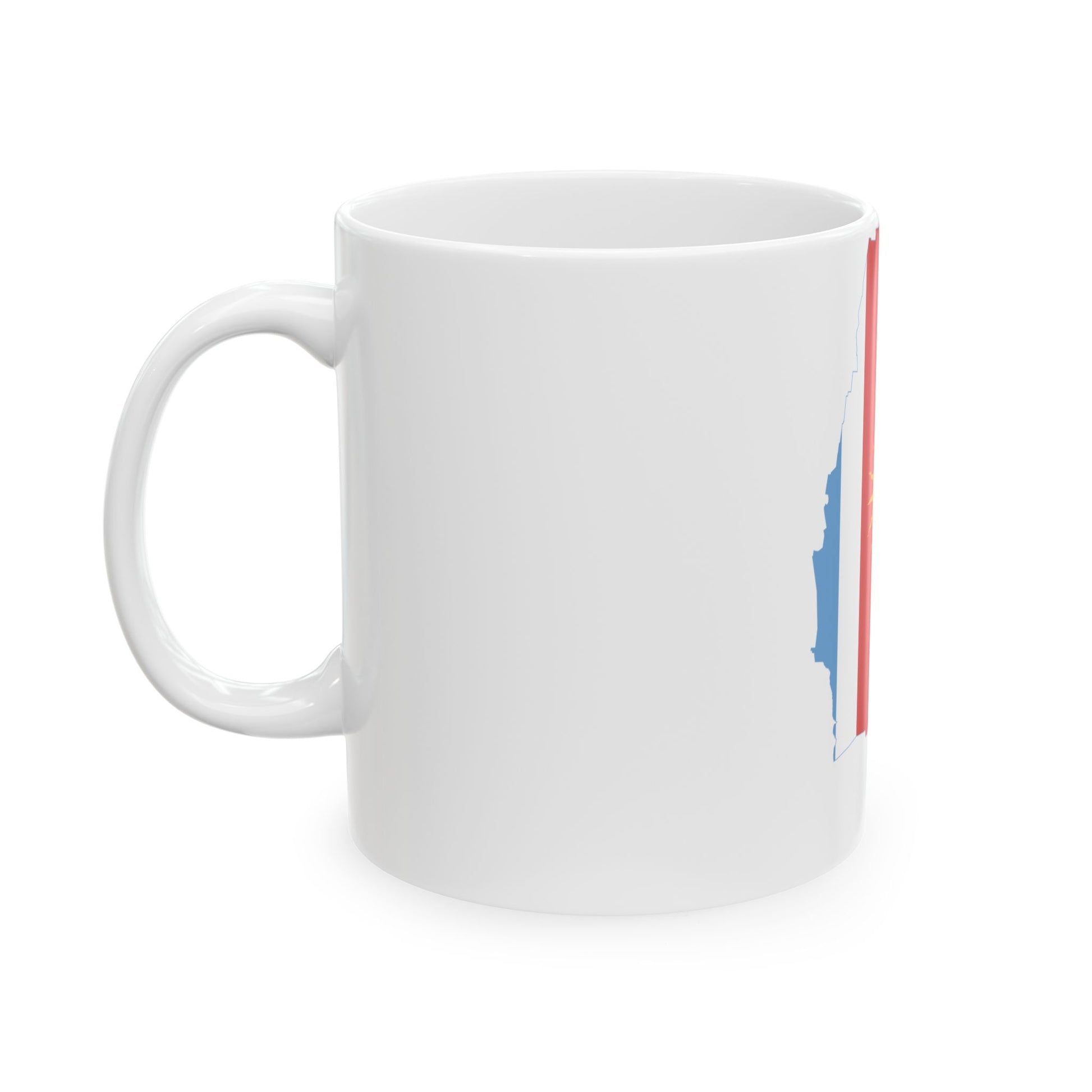 Flag-map of Santiago del Estero Province (Argentina) White Coffee Mug-Go Mug Yourself