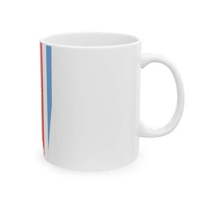 Flag-map of Santiago del Estero Province (Argentina) White Coffee Mug-Go Mug Yourself