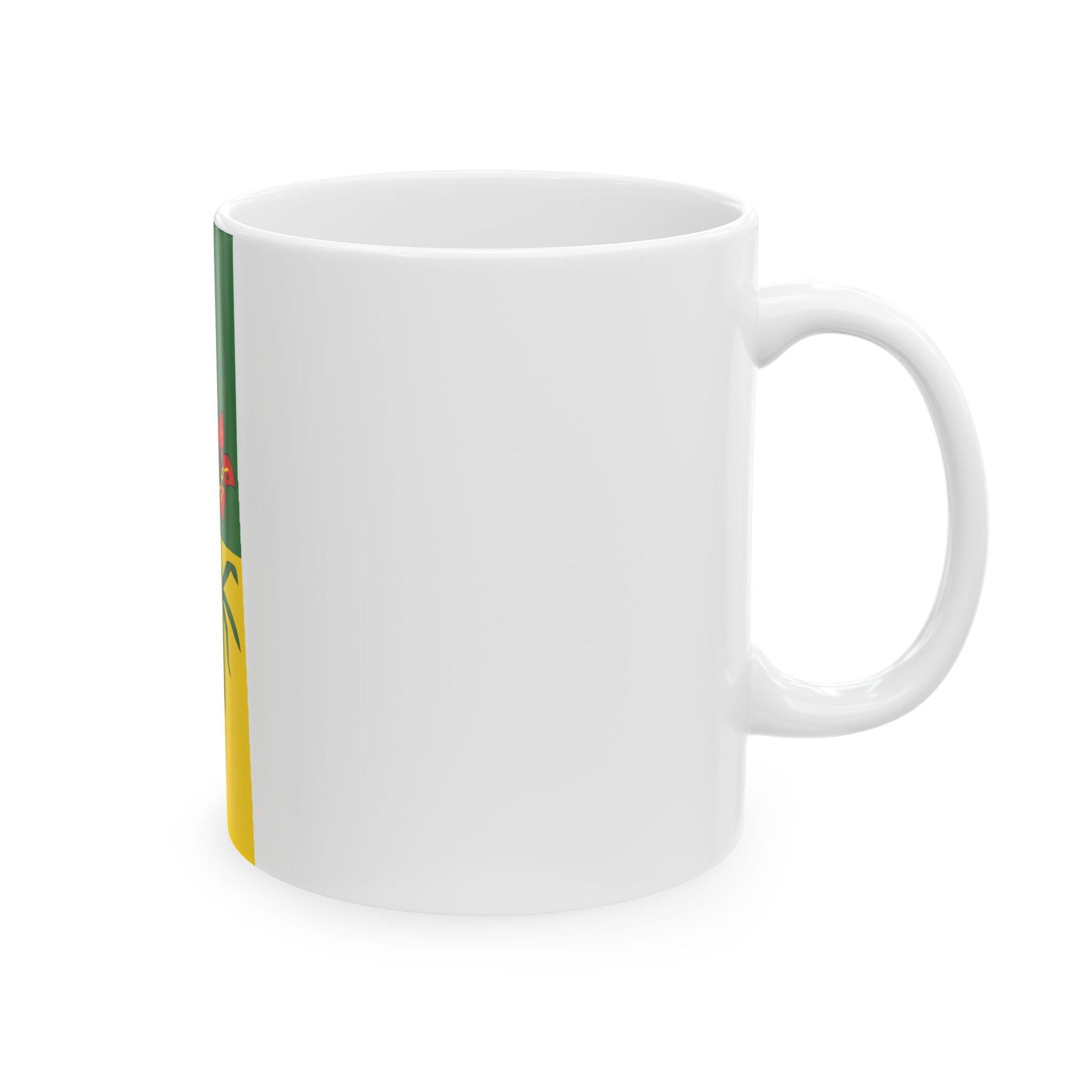 Flag-map of Saskatchewan (Canada) White Coffee Mug-Go Mug Yourself