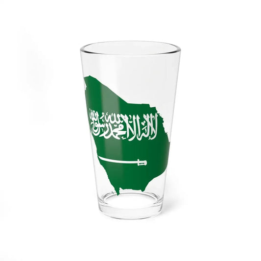 Flag-map of Saudi Arabia (Saudi Arabia) Pint Glass 16oz 16oz - Go Mug Yourself