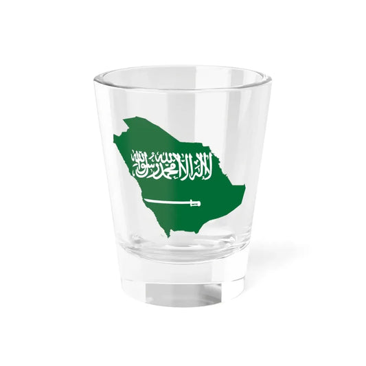 Flag-map of Saudi Arabia (Saudi Arabia) Shot Glass 1.5oz 1.5oz - Go Mug Yourself