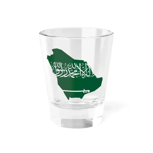 Flag map of Saudi Arabia (Saudi Arabia) Shot Glass 1.5oz 1.5oz - Go Mug Yourself