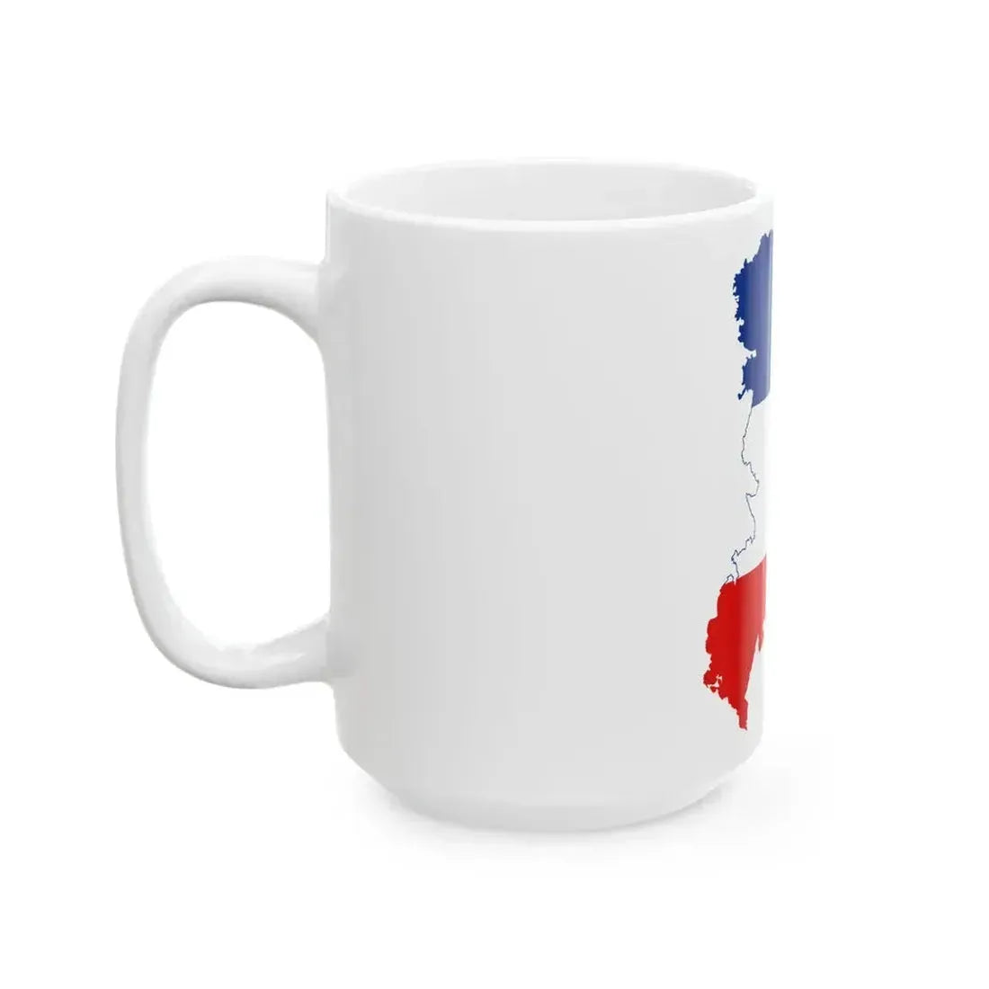 Flag map of Serbia and Montenegro 1992-2006 without Kosovo (Montenegro) White Coffee Mug - Go Mug Yourself