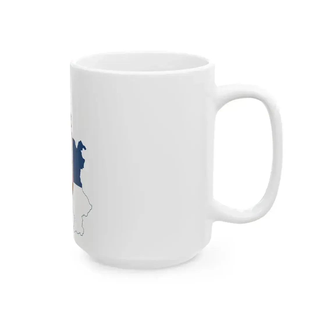 Flag map of Serbia without Kosovo (Serbia) White Coffee Mug - Go Mug Yourself