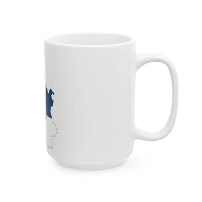 Flag map of Serbia without Kosovo (Serbia) White Coffee Mug - Go Mug Yourself