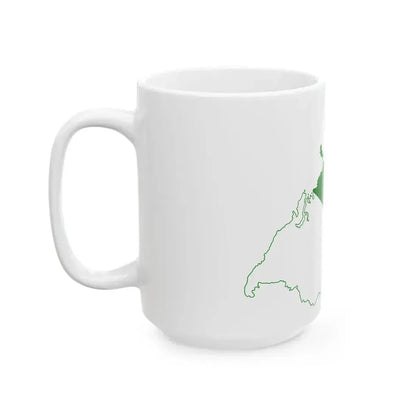 Flag map of Siberia (Russia) White Coffee Mug - Go Mug Yourself