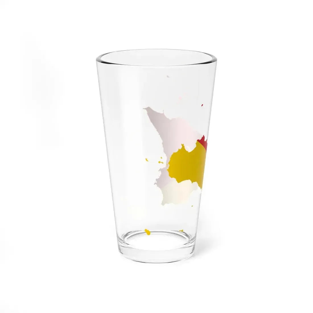 Flag-map of Sicily (Italy) Pint Glass 16oz - Go Mug Yourself